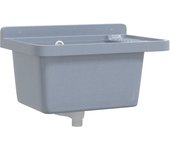 Fregadero fregadero de resina gris 50x35x24 cm