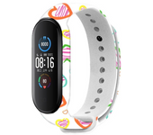 Strap for Xiaomi Mi Band 5 4 3 Silicone Wristband Bracelet Replacement for Xiaomi Band 5 MiBand 5 4 3 Wrist Color Strap