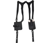 Portable Leather/Nylon Underarm Wallet Anti-Theft Hidden Holster For Phone Men Secret Agent Double Shoulder Wallet Bag Case