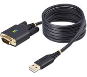 StarTech.com - Cable Adaptador USB a Serie de Módem Nulo de 2m - FTDI RS232 - Tornillos DB9 Intercambiables - USB-A a DB9 RS232  1P6FFCN-USB-SERIAL