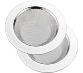 Colador de fregadero de cocina de acero inoxidable de 2 uds, colador de drenaje de fregadero de cocina, coladores de fregadero con borde ancho grande fregaderos de cocina de 4,5 de diámetro