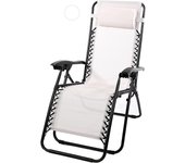 GREATOOL Silla Tumbona con Reposabrazos Plegable, 90x65x114cm, Tumbona Plegable Multiposiciones Jardin/Terraza,  Ideal para Playa, Jardín, Terraza