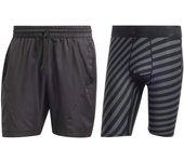 ADIDAS Pantalon Corto Ny 2N1 Hombre cortos negro de tenis y padel - IB5493