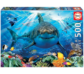Puzzle 500 piezas Gran Tiburón Blanco (Educa 18478)