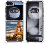 Funda Silicona para Samsung Galaxy Z Flip 5 5G diseño Paris Dibujos