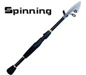 1.6-2.4m Telescopic Fishing Rods Ultralight Weight Spinning Casting Carbon Pole Fishing Accessories Lure Weight 10-30g