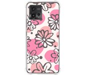 Funda Silicona Antigolpes para Motorola Moto G72 4G diseño Flores 09 Dibujos
