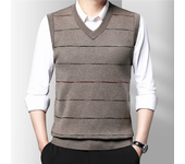 Men's Thickened Casual Sweater Tank Top Warm Autumn Winter Vest Fashion Comfortable Breathable Gym Tank Top for Men