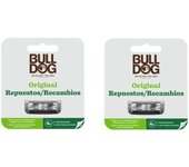 Bulldog Skincare - Kit de 8 Recambios de 4 Hojas y 1 Hoja Extra de Precisión Compatible con la Maquinilla de Bambú - Consigue un Afeitado Apurado - Embalaje Sostenible y Reciclado