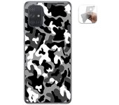 Tumundosmartphone Funda Gel Tpu para Samsung Galaxy A71 diseño Snow Camuflaje Dibujos