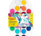 Jovi - Acuarelas, estuche con 22 pastillas, colores surtidos (830/22), multicolor, 30 milÃ­metros