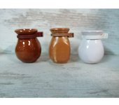 BEBEDERO CERAMICA COLORES SILVESTRISMO JILGUEROS MAS ANILLA COLOR AMARILLO