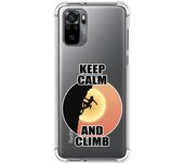Tumundosmartphone Funda Silicona Antigolpes para Xiaomi Redmi Note 10 / 10S diseño Mujer Escalada Dibujos