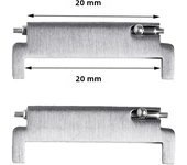 2pcs Metal Connector Quick Release Pin Adapter for Samsung Galaxy Watch 3 Strap Watchband Spring Bar Smart Watch Strap Accessory