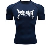 Graphic Compression Shirts for Men Athletic Quick Dry Tshirts Tees Tops Gym Workout Running Baselayers Undershirts Rash Guard