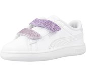 Zapatillas Niña Marca Puma Modelo Smash 3.0 L Glitter V