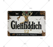 Whisky Brand Metal Vintage Tin Sign Metal Sign Decorative Wall Plaque Advertising Plate Pub Bar Club Man Cave Decor Wall Decor