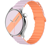 Magnetic loop For Samsung Galaxy watch 6 5 4 Classic 20MM 22mm Silicone bracelet Amazfit Bip 5/3 pro/Balance/GTS/GTR 4-3 strap