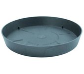 Plastiken TES - Plato Redondo Ø14 cm para Macetas de 18 cm. Antracita