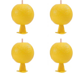 1-5PCS Fruit Fly Traps Ball Sticky Fruit Fly Catcher Glue Ball Multifunction Fruit Fly Catcher Citrus Shaped Insects Fly Killer