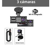 3 Channel HD1080P Car Dvr WIFI Mini Dash Cam Interior Vehicle Three Way Camera DVRs Recorder Video Registrator Dashcam Camcorder