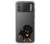 Funda Silicona Antigolpes para Xiaomi POCO M3 / Redmi 9T diseño Perros 04 Dibujos