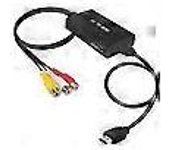 Convertidor de RCA a HDMI, adaptador compuesto a HDMI compatible con 1080p PAL/NTSC A