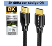 Certified HDMI 2.1 cable 4K 120Hz 3M 2M 4K 120Hz cable HDMI 2.1 for Xbox Series X PS5 Xiaomi Mi Box HDR10 48Gbps HDMI 8K cable