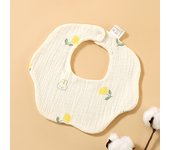 1PCS Baby Feeding Bibs 6 Layers Cotton Petal Infants Print Crepe Saliva Towel Newborn Toddler Soft Burp Cloth Kid Bib