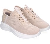 Davinia Shoes Zapatillas Deportivas Elegantes Planas para Mujer con Adornos Perforados, y Cierre de Cordones, Perfectas para el Dia a Dia. Shoes&Blues.es HT20-39-Kaki