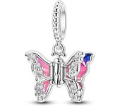 100% 925 Silver Cute Pet Spring Mother Love Princess Bow Multiple Styles Sweet Charms Fit 3mm Bracelets DIY Fine Jewelry Making