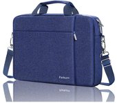 Funda para portátil para hombre y Mujer, tipo Mensajero, con Bandolera, compatible con MacBook Pro y Dell XPS Latitude, color Azul (40x30x7 cm)