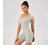 Women Summer Gym Workout jumpsuit One-Piece Short Yoga Clothes Push Up Workout Clothes Fitness Sports Bodysuit Yoga Suit