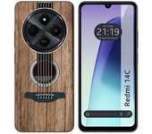 Tumundosmartphone Funda Silicona para Xiaomi Redmi 14C diseño Madera 11 Dibujos