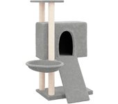 Rascador para Gatos con postes de sisal 109 cm Gris