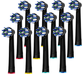 4/8/12/16Pcs Electric Toothbrush Heads Dental Nozzles Deep Clean Replacement Brush Heads for Oral B Cross Action White/Black