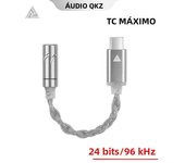 QKZ TC-MAX Pro HiFi DAC USB Type C To 3.5mm Headphone Amplifier Audio Decoder IEM AMP Mobile Phone Adapter CX31993 32bits/384kHz