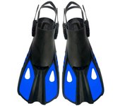 Aletas de snorkel ajustables, equipo de natación para adultos, portátiles, cómodas y antideslizantes.