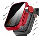 Case For apple watch Apple Watch Series9/8/7/6/5/4 SE 44 45 41 40mm change to Ultra Privacy Tempered Glass Screen Protector case
