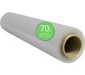 Film de Embalaje Elástico Eco, Film de Plástico Transparente para Embalar hecho 70% Material Reciclado, Rollo de Plástico Protector de Envíos y Mudanzas - Ofituria (1 unidad)