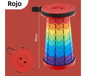 Portable Folding Stool Outdoor Retractable Adjustable Camping Chair Telescoping Stool for Fishing Beach Gardening Furniture