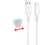 Cable Qcharx Atenas USB a Tipo C 3A 18W (2 m) PVC Blanco