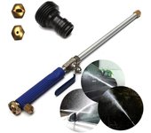 Pistola de agua a alta presión azul para jardín, lanza de chorro de agua de 46 cm, boquilla rociadora para lavadora a presión Hydro Jet, pistola de riego para accesorio de lavado de ventanas, lavado de automóviles