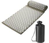 Acupressure Pillow With Storage Bag For Neck Back Foot Massage Pads Acupressure Mat Pillow Set Improves Bloods Circulation Mat