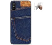 Tumundosmartphone Funda Gel Tpu para Xiaomi Redmi 9A / 9AT diseño Vaquero Dibujos