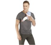 Kangaroo Safety Pocket T-Shirt Baby Summer Pregnancy Carrier Feeding Nylon Cotton Clothing Father Mother Short Sleeves Tops