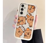 Cartoon Cute Capybara Cover Phone Case for Samsung Galaxy A55 A25 A14 A15 A24 A35 A22 A23 A32 A52s A53 A73 Soft TPU