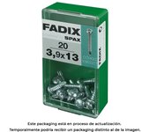 CAJA S 20 unid. TORNILLO ROSCA CHAPA CR AUTOT. 3,9x13mm FADIX