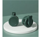 Mini ventilador portátil con clip para la cintura, sin aspas, con viento de 360°, ideal para exteriores, granjas, senderismo, camping y viajes (blanco gardenia)
