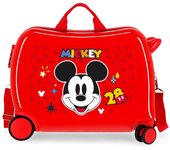 Disney Maleta Correpasillos ABS Rígida Mickey Get Moving Rojo